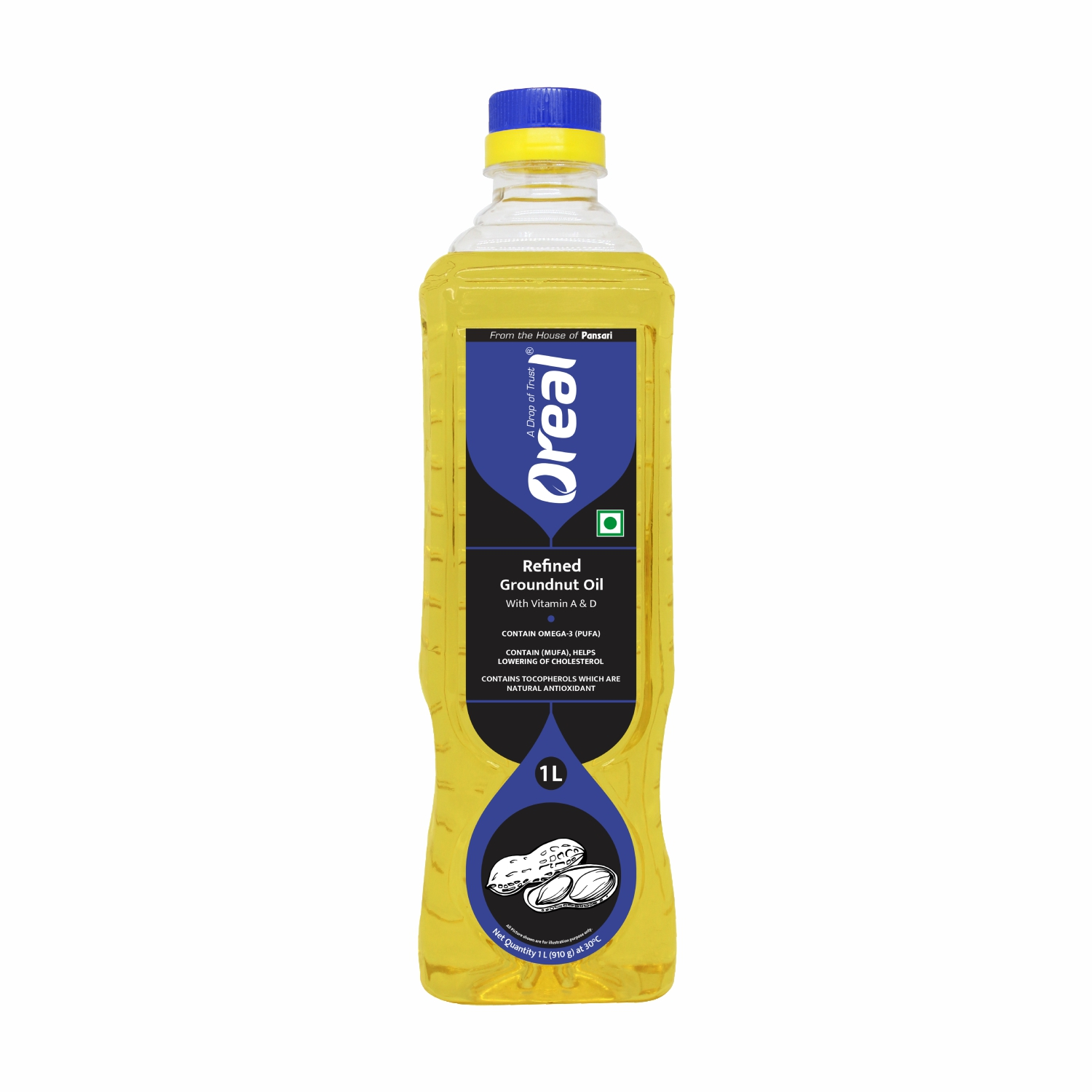 OREAL Premium Groundnut Oil - Rich and Nutty Flavour