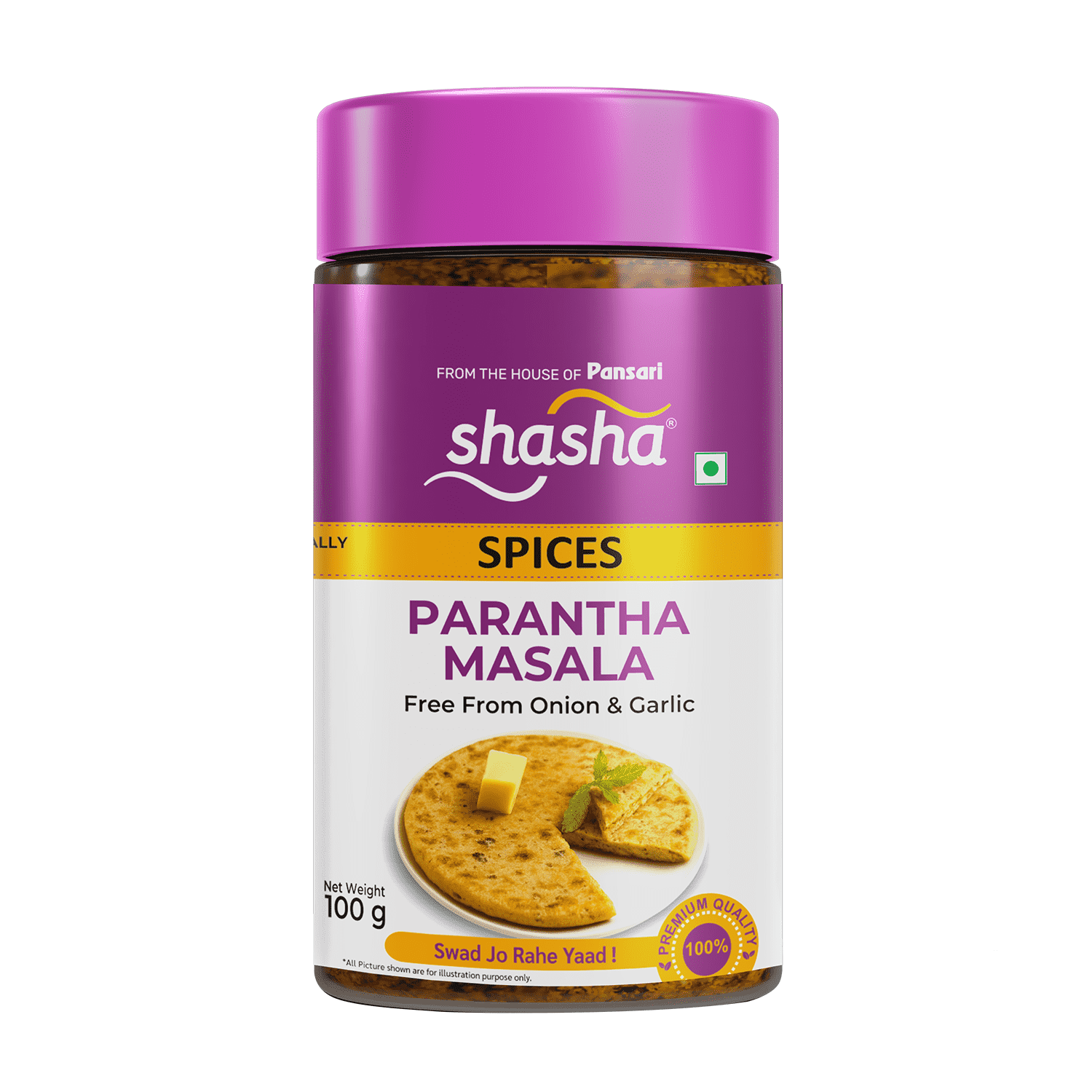 SHASHA 9 Shasha Parantha Masala for professional food-service kitchens