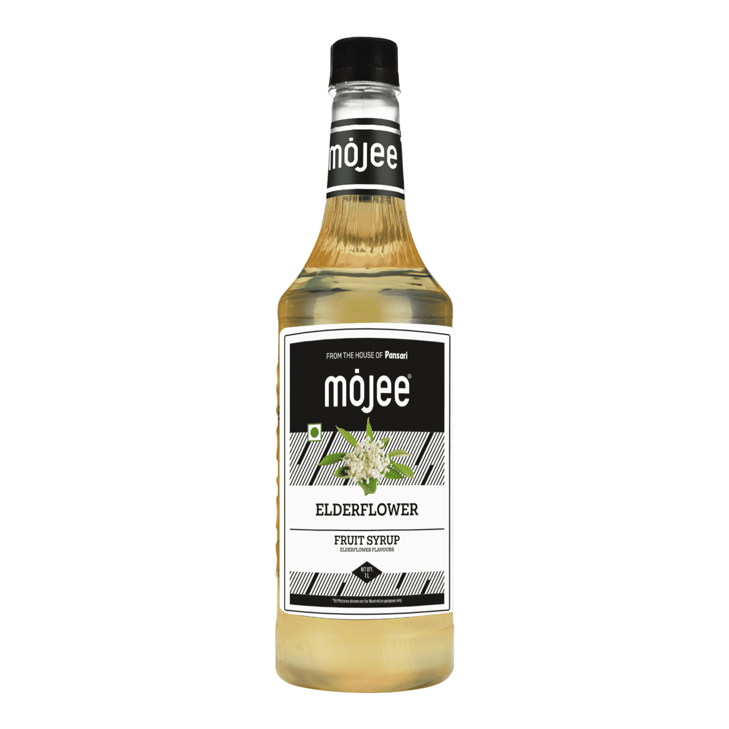 Mojee Elderflower flavour syrup for mocktails and beverages