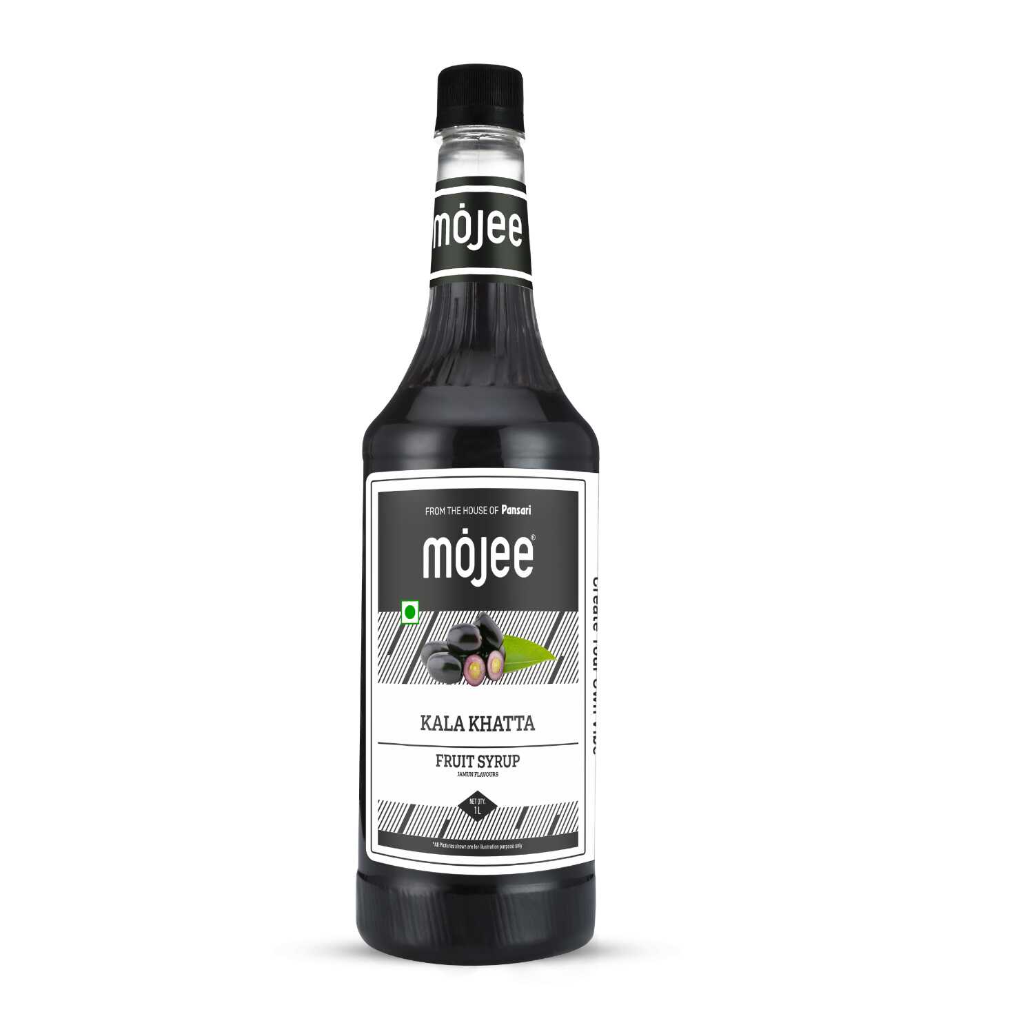 Mojee Kala Khatta flavour syrup for mocktails and beverages