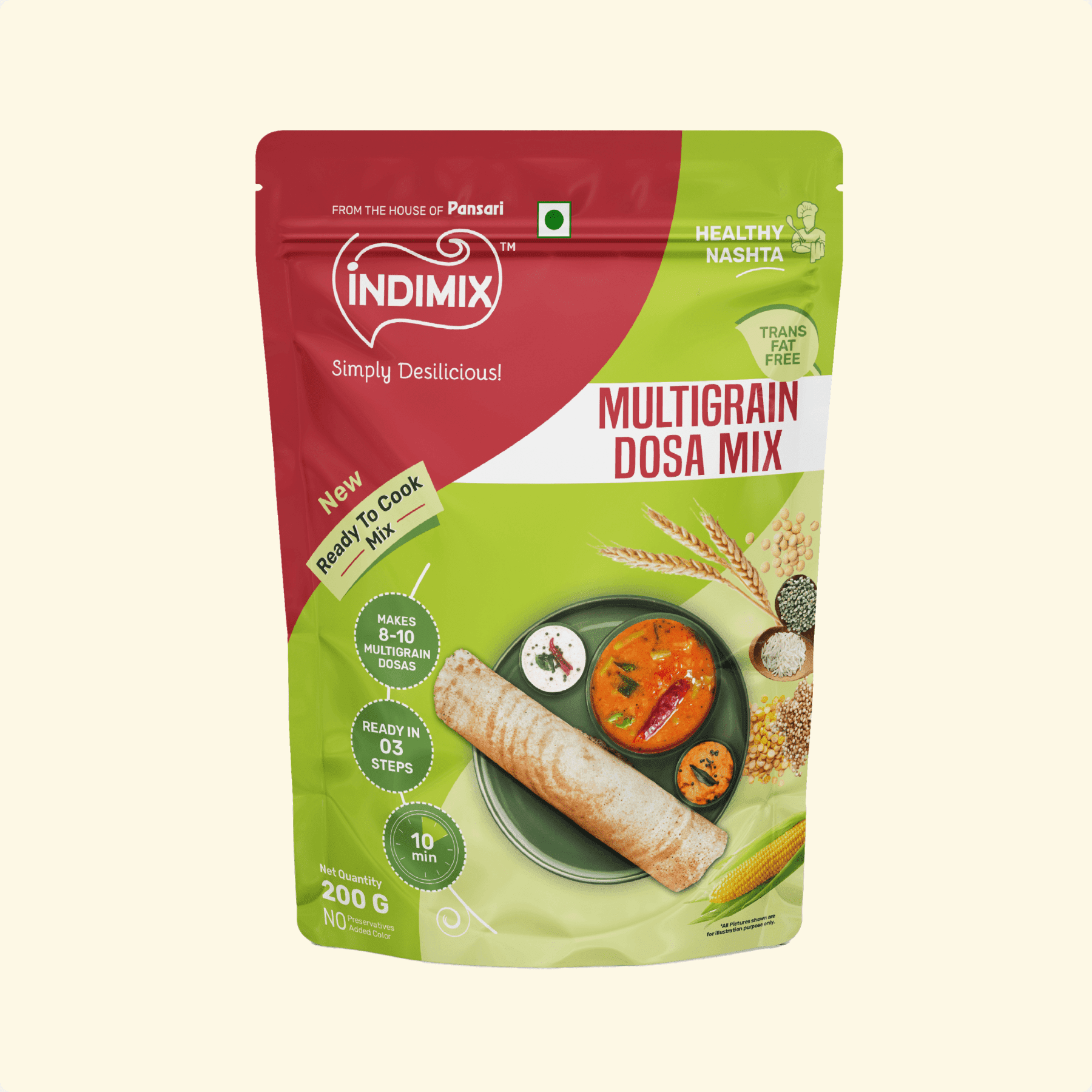 Pansari Multigrain Dosa Mix instant mix