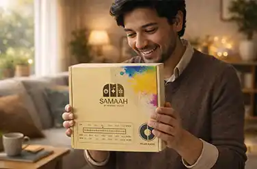 Thoughtfully curated SAMAAH luxury gift representing story-led gifting concept with meaningful intent