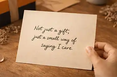 Beautifully wrapped SAMAAH luxury gift showcasing personalized tailored gifting with elegant packaging