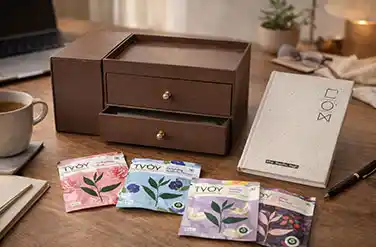 SAMAAH wellness-oriented gift collection featuring natural botanicals encouraging healthy habits and mindful living