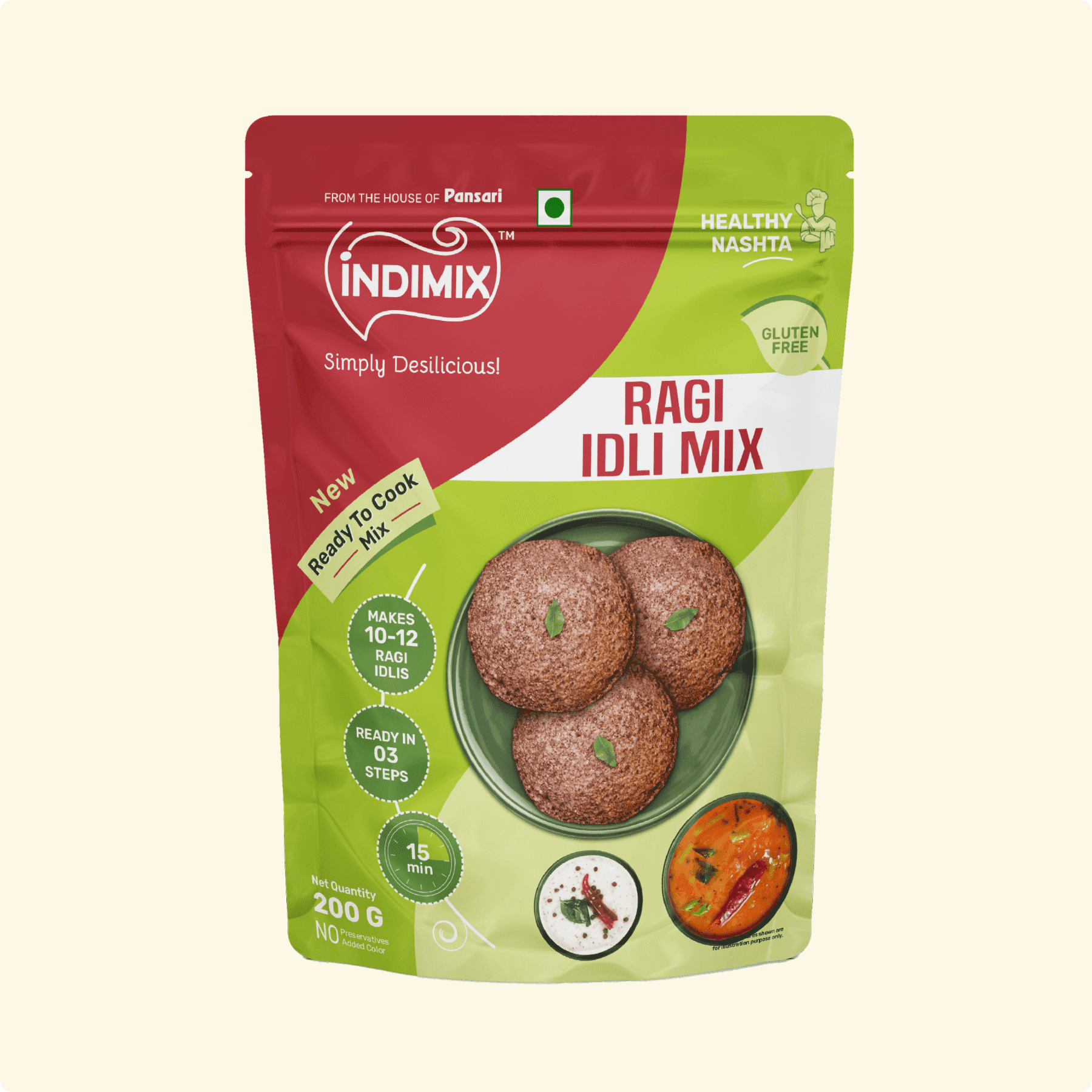 Pansari Ragi Idli Mix instant mix