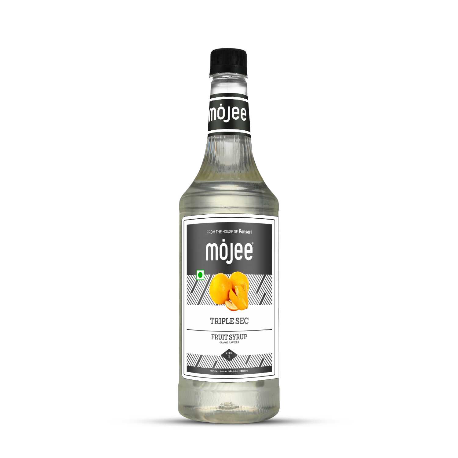 Mojee Triple Sec flavour syrup for mocktails and beverages