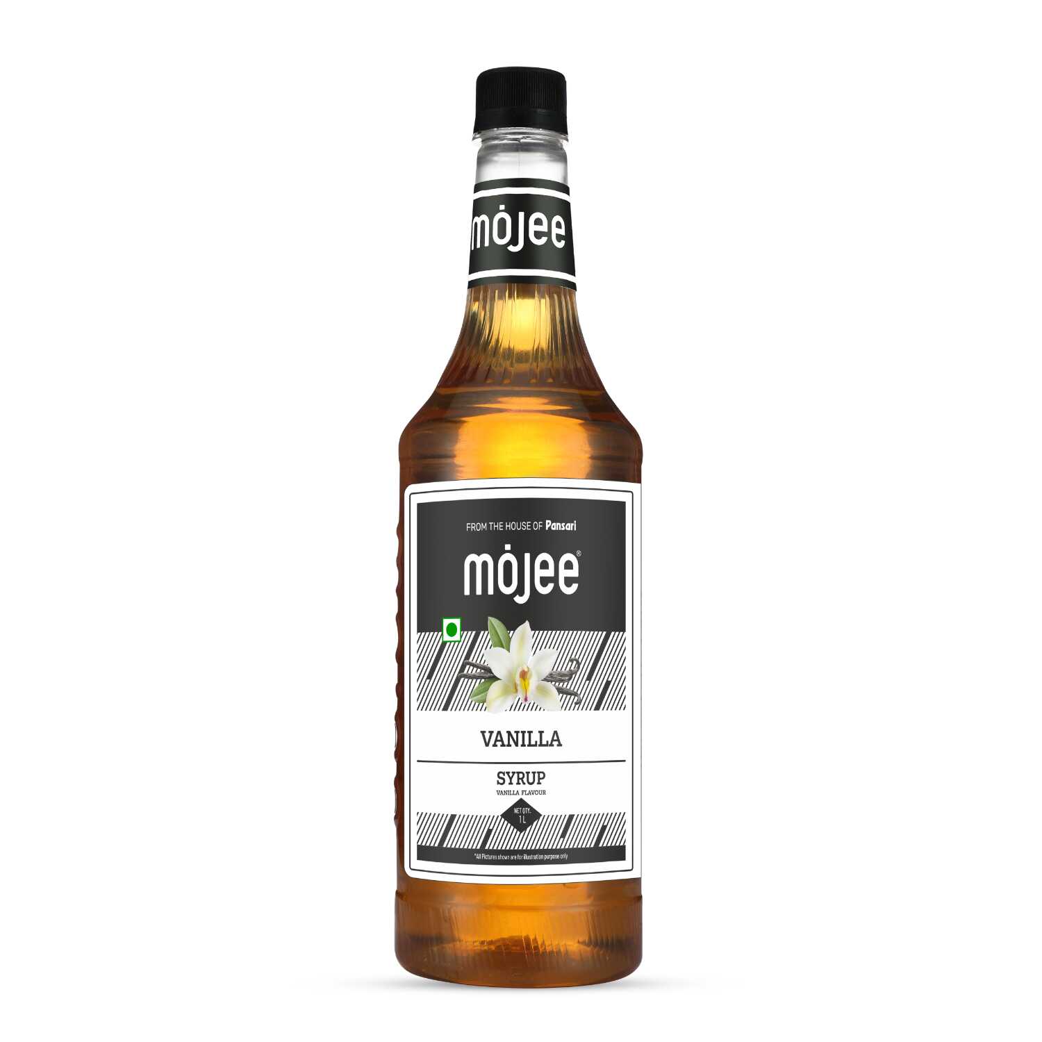 Mojee Vanilla flavour syrup for mocktails and beverages