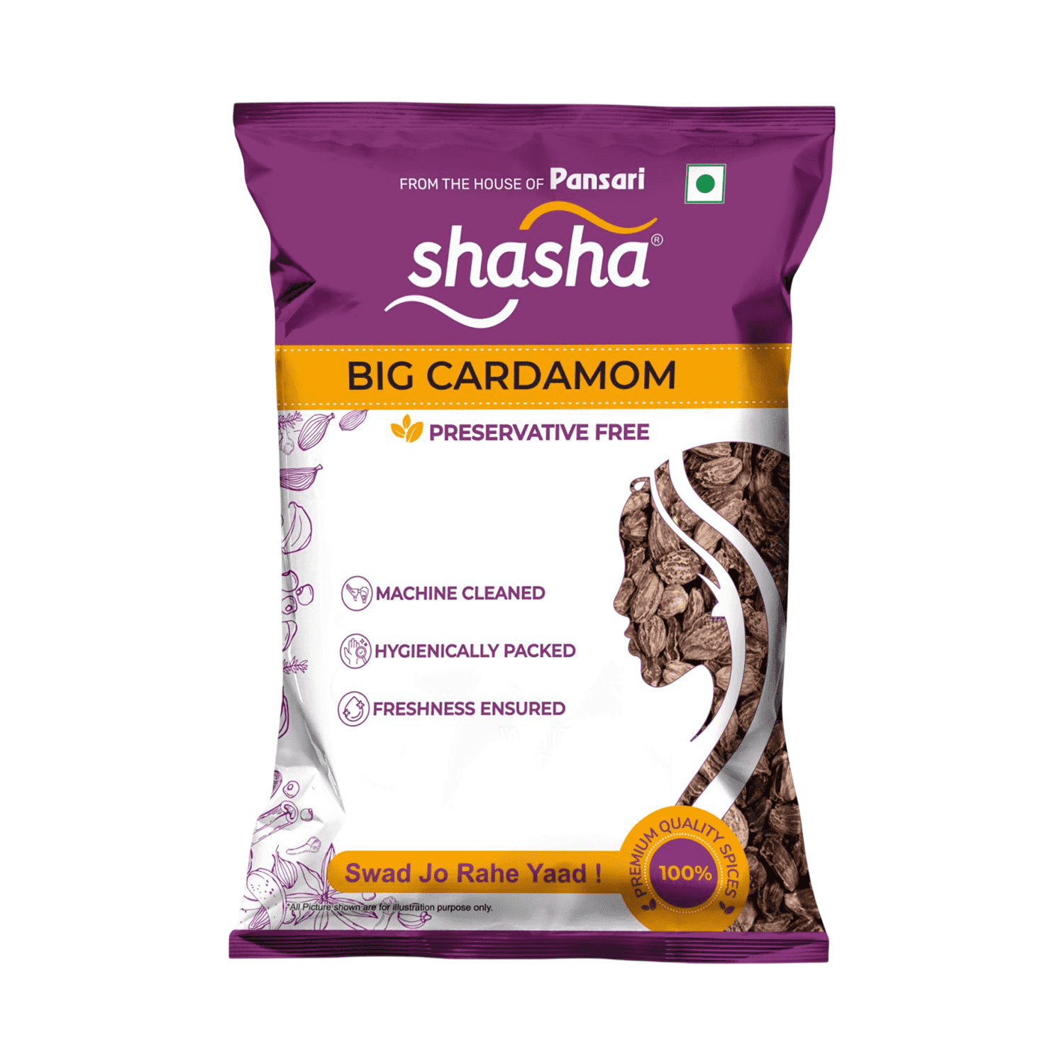 SHASHA 36 Shasha Whole Badi Elaichi for professional food-service kitchens