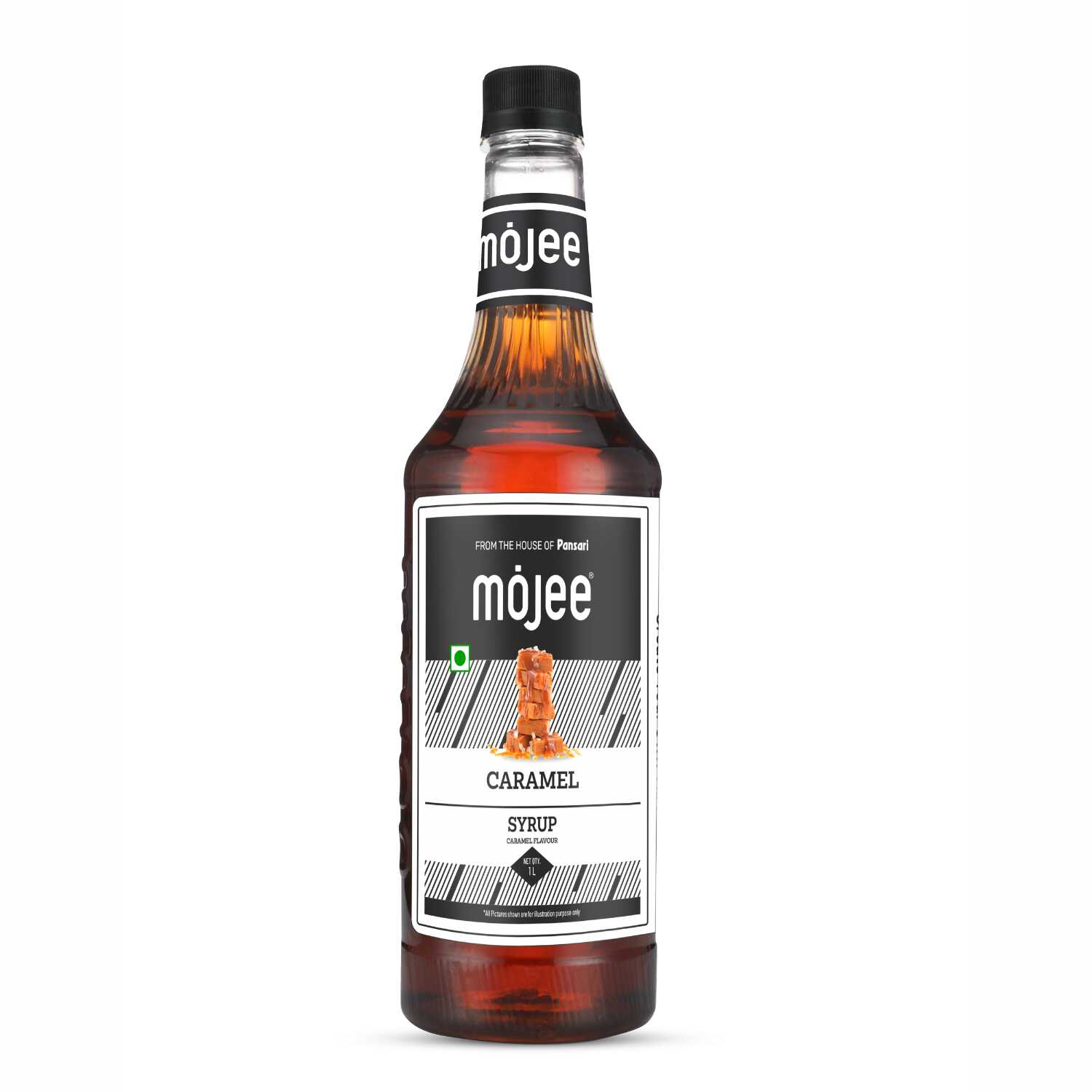 Mojee Caramel flavour syrup for mocktails and beverages