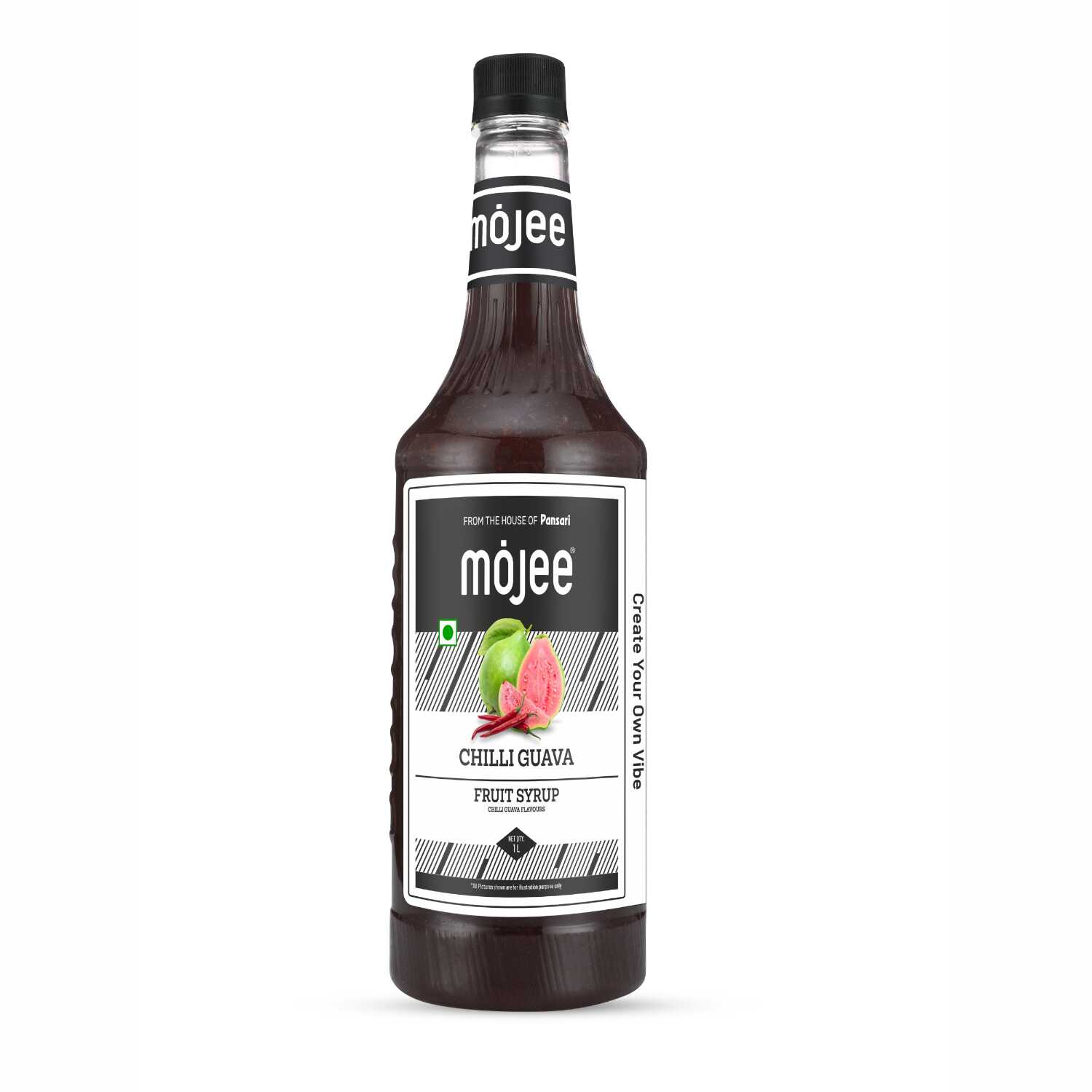 Mojee Chilli Guava flavour syrup for mocktails and beverages