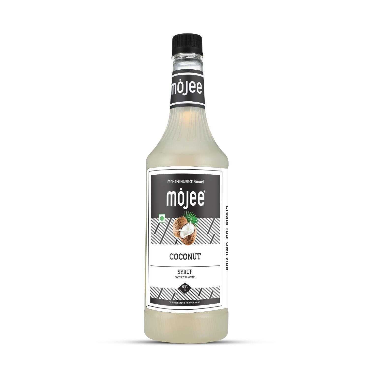 Mojee Coconut flavour syrup for mocktails and beverages