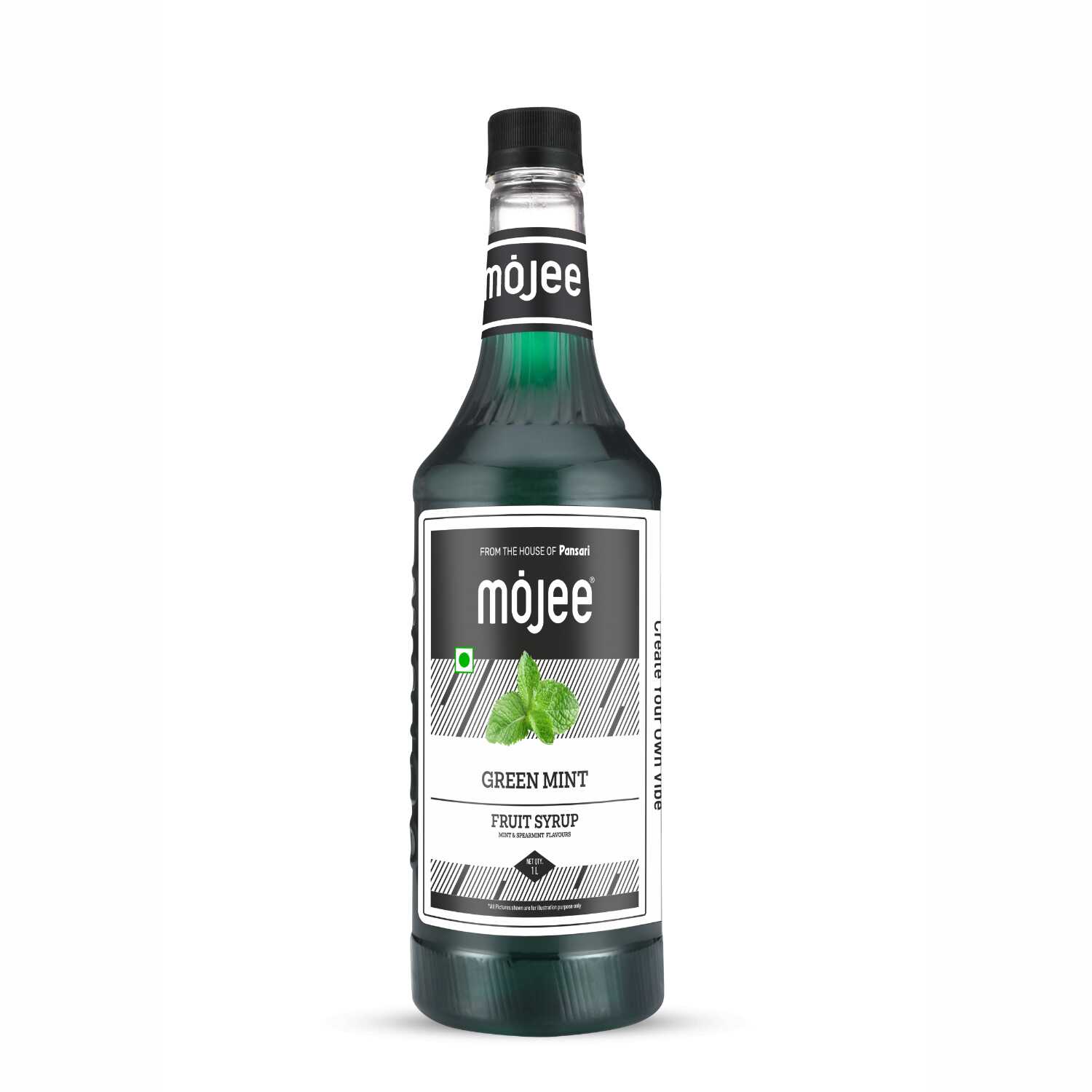 Mojee Green Mint flavour syrup for mocktails and beverages