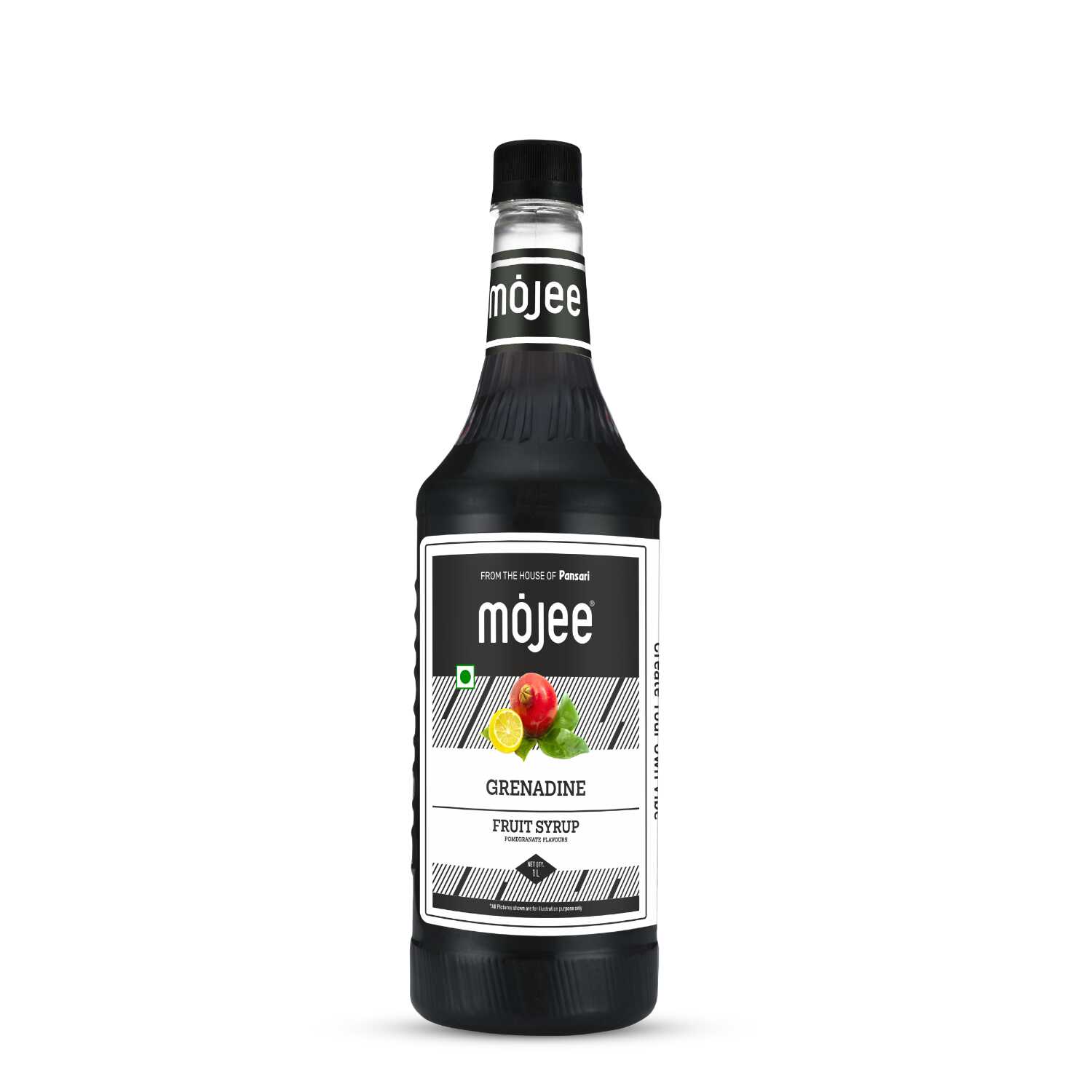 Mojee Grenadine flavour syrup for mocktails and beverages