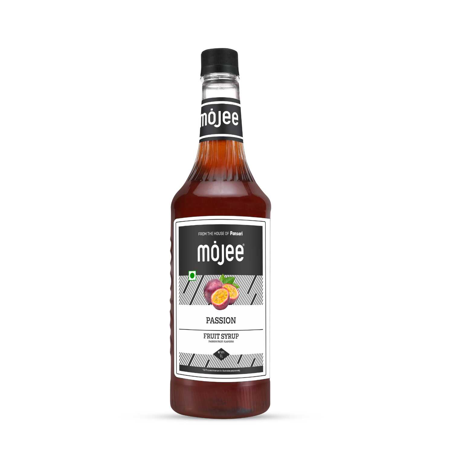 Mojee Passion Fruit flavour syrup for mocktails and beverages