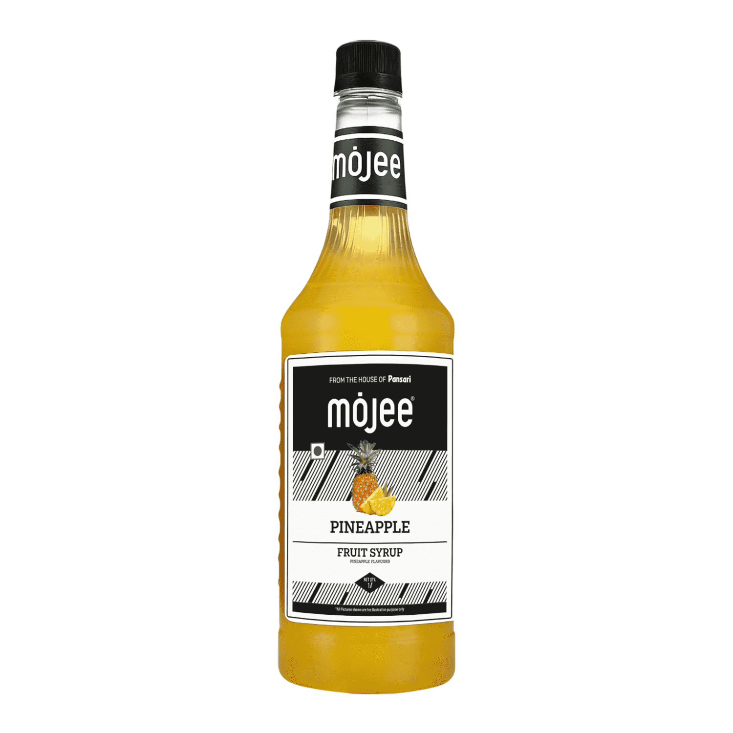 Mojee Pineapple flavour syrup for mocktails and beverages