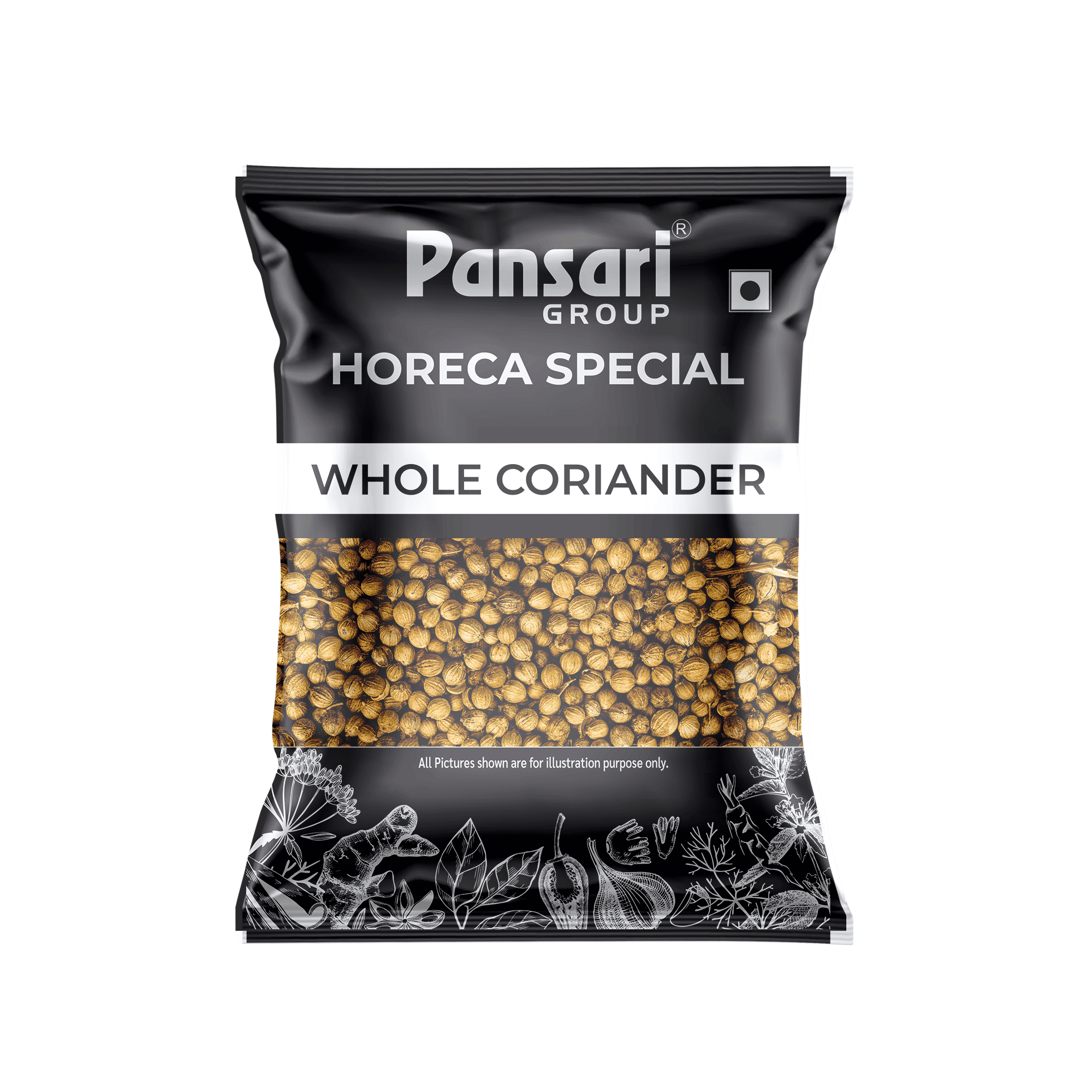 Pansari whole coriander Dhaniya seeds