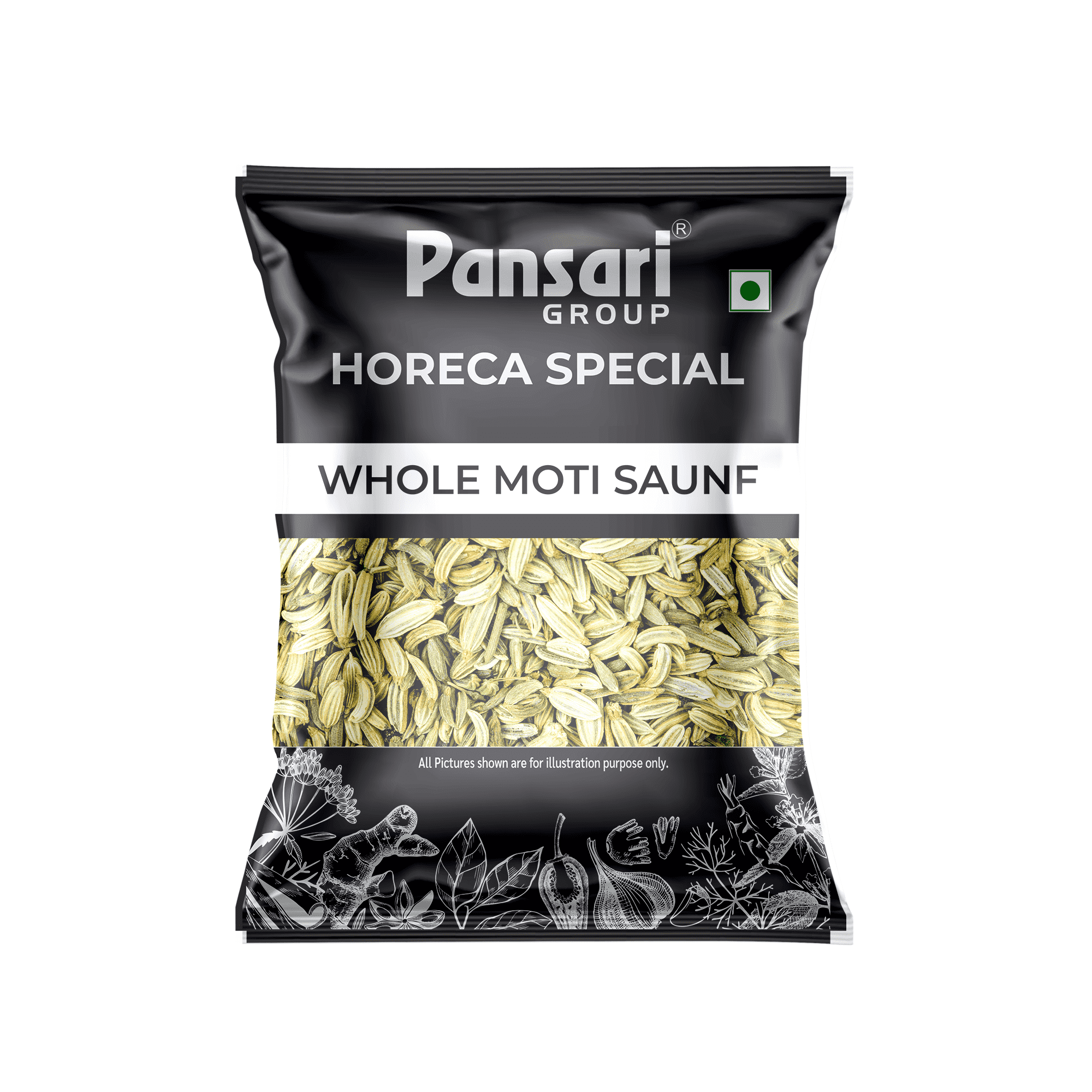 Pansari whole Moti Saunf fennel seeds