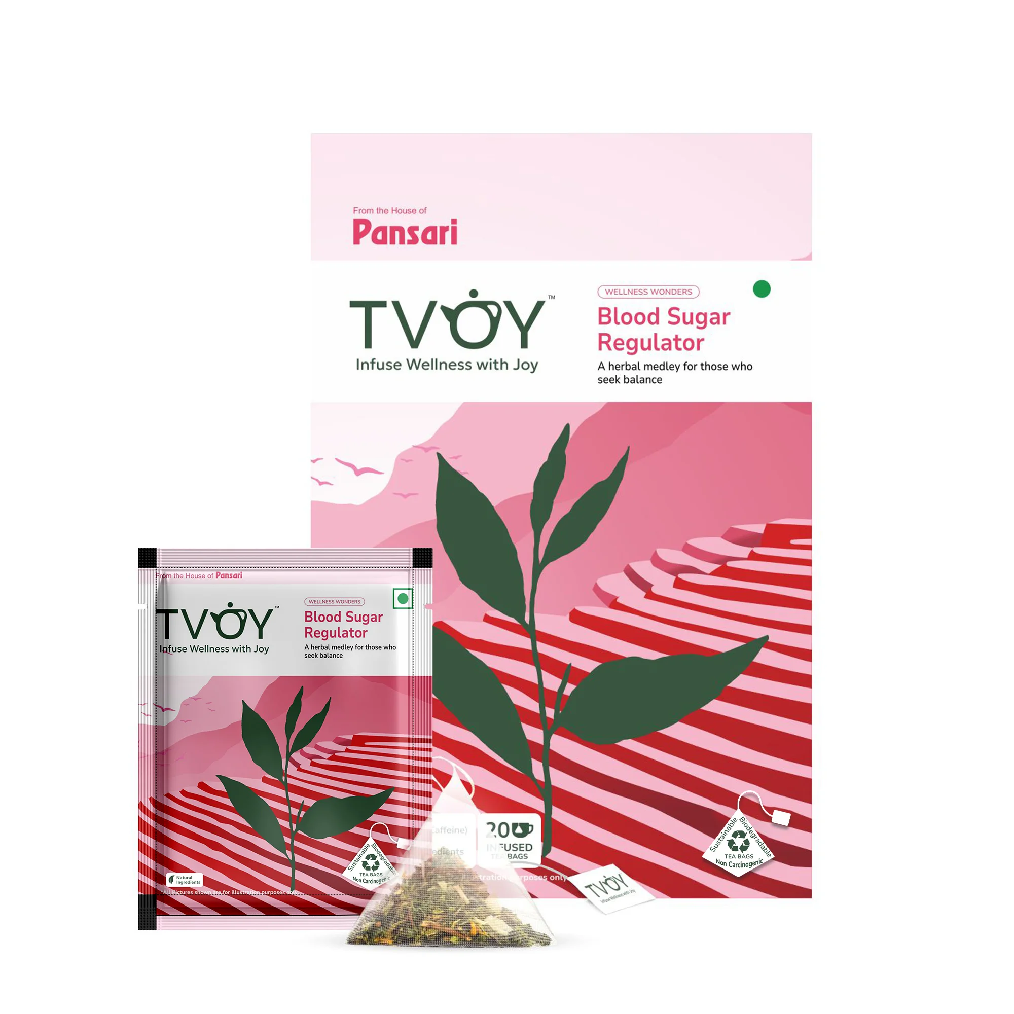 TVOY Blood Sugar Regulator Tea — cinnamon gymnema metabolic balance blend