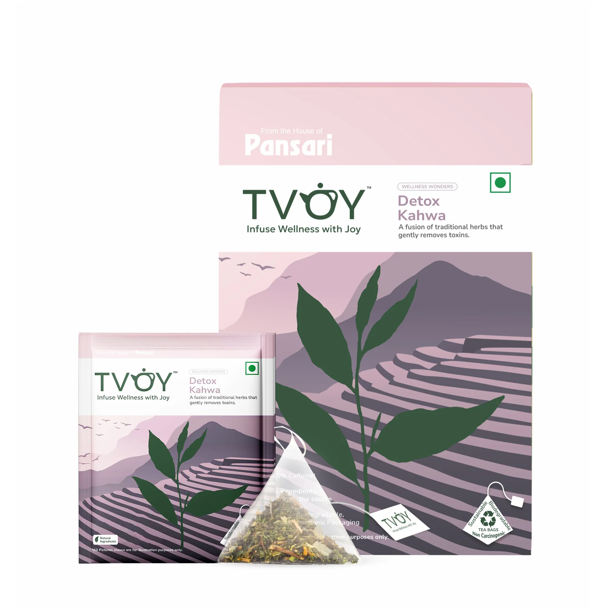 TVOY Detox Kahwa — turmeric ginger anti-inflammatory detox blend