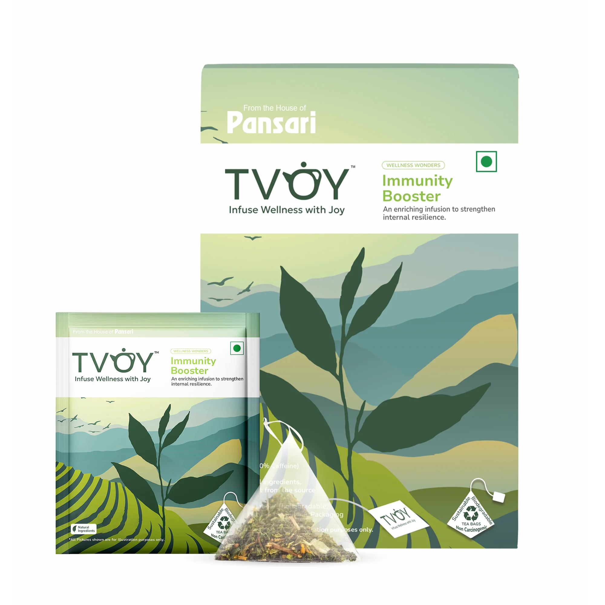 TVOY Immunity Booster Tea — elderberry echinacea immune support blend