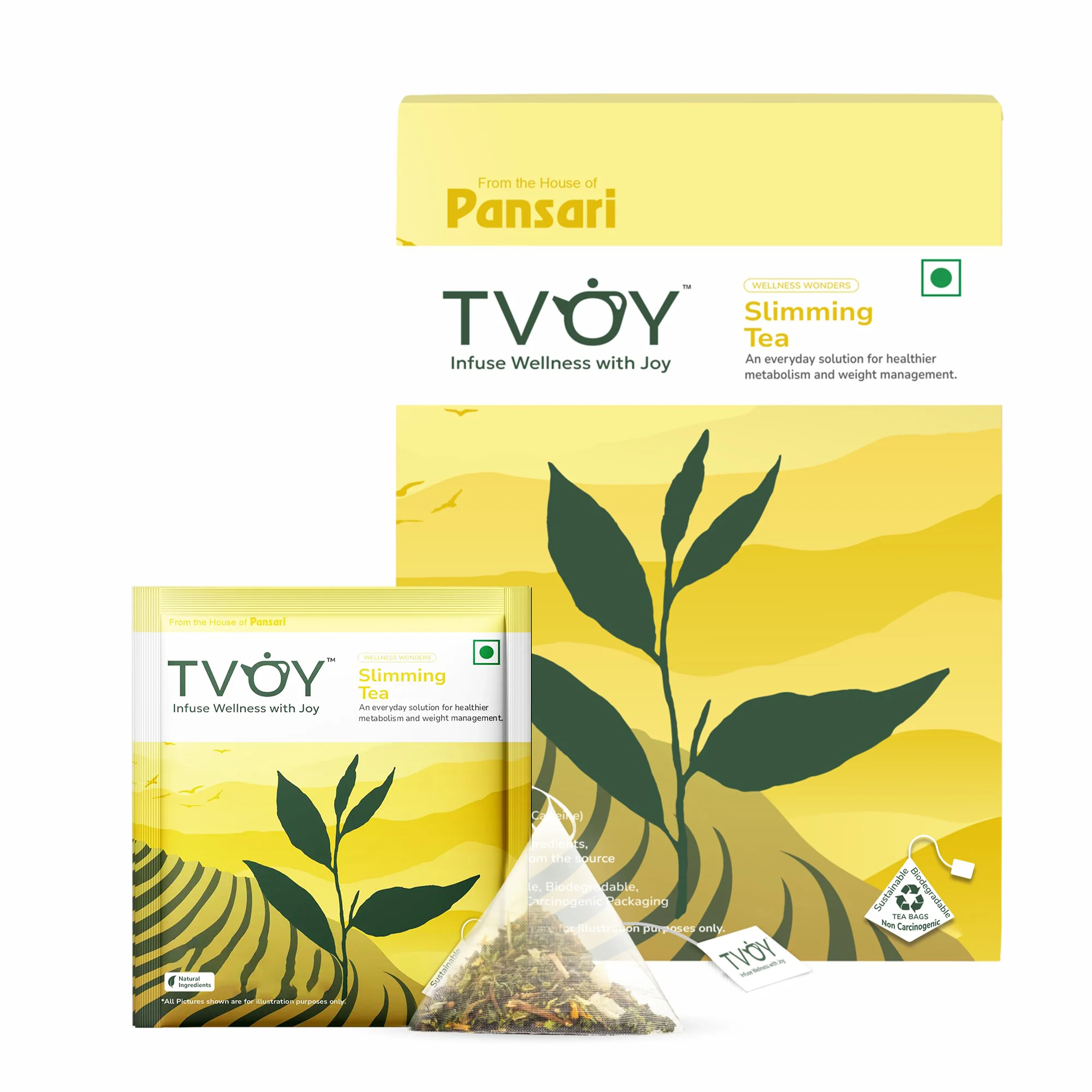 TVOY Slimming Tea — metabolism-boosting wellness herbal blend