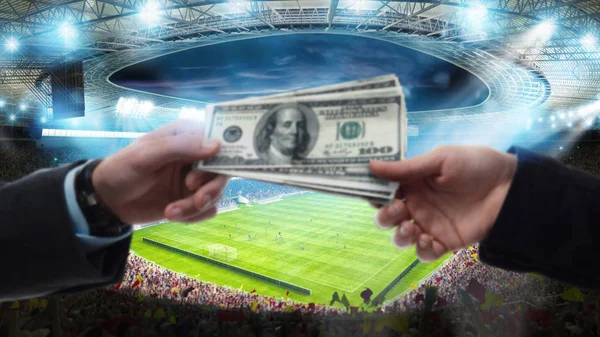 depositphotos 273489136 stock photo transfer of money between two